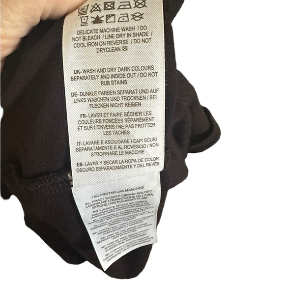 Boden Tiered Wrap Jersey Maxi Dress black short sleeve size 6 petite - Picture 12 of 13